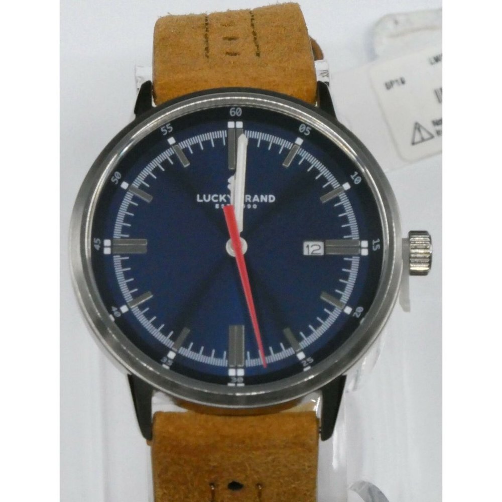 New Lucky Brand Men's Fairfax Tan Suede Strap - Picture 2 of 7